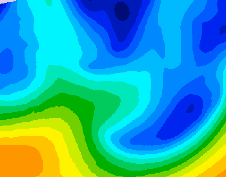 GDPS 500 millibar geopotential height 102 hour forecast chart for Canada based on 2026/01/26 0000Z data
