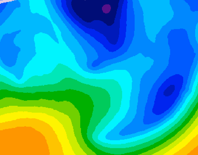 GDPS 500 millibar geopotential height 114 hour forecast chart for Canada based on 2026/01/26 0000Z data