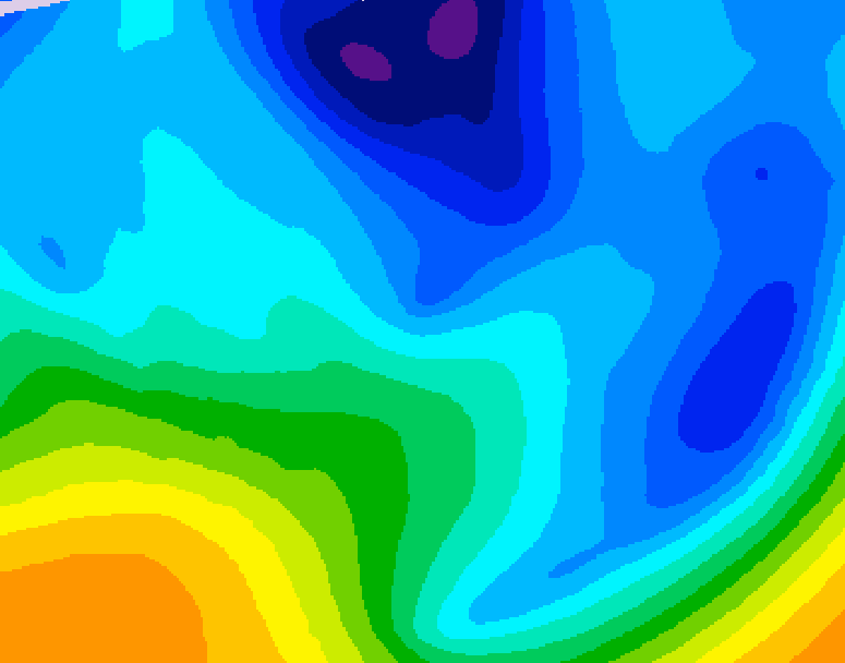 GDPS 500 millibar geopotential height 120 hour forecast chart for Canada based on 2026/01/26 0000Z data