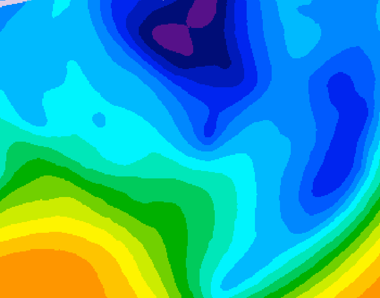 GDPS 500 millibar geopotential height 126 hour forecast chart for Canada based on 2026/01/26 0000Z data