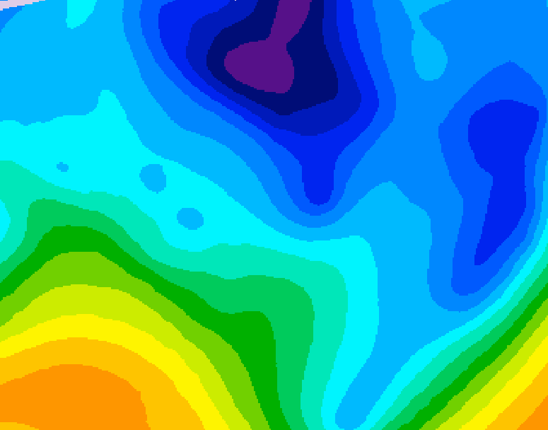 GDPS 500 millibar geopotential height 132 hour forecast chart for Canada based on 2026/01/26 0000Z data