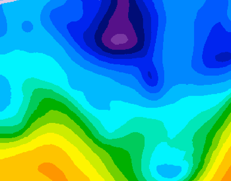 GDPS 500 millibar geopotential height 150 hour forecast chart for Canada based on 2026/01/26 0000Z data