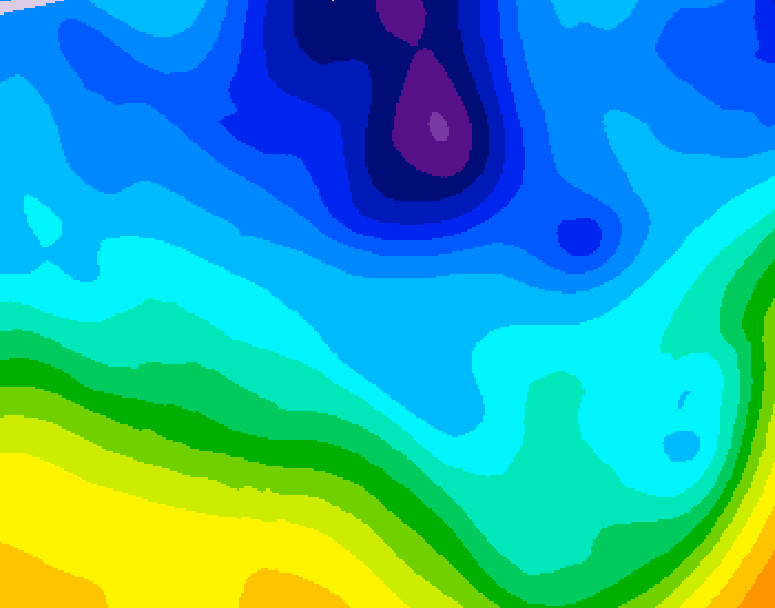 GDPS 500 millibar geopotential height 180 hour forecast chart for Canada based on 2026/01/26 0000Z data