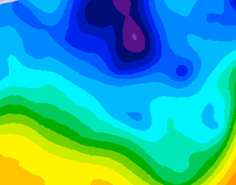 GDPS 500 millibar geopotential height 186 hour forecast chart for Canada based on 2026/01/26 0000Z data