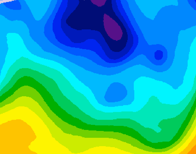 GDPS 500 millibar geopotential height 198 hour forecast chart for Canada based on 2026/01/26 0000Z data