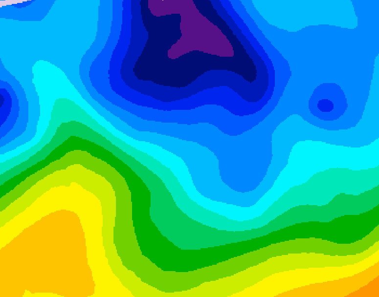 GDPS 500 millibar geopotential height 216 hour forecast chart for Canada based on 2026/01/26 0000Z data