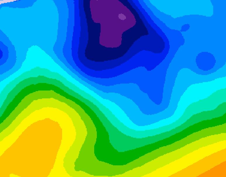 GDPS 500 millibar geopotential height 228 hour forecast chart for Canada based on 2026/01/26 0000Z data