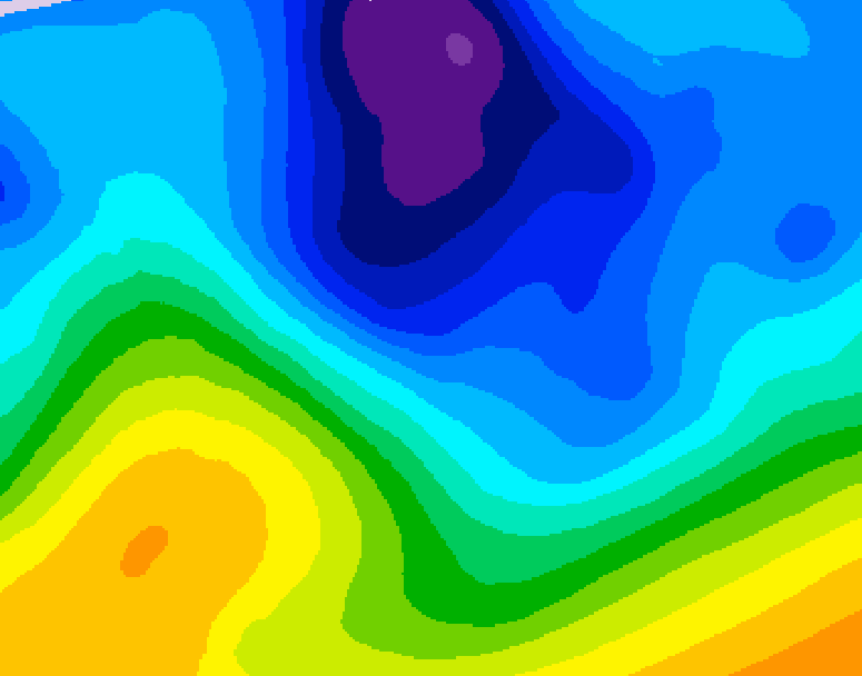 GDPS 500 millibar geopotential height 234 hour forecast chart for Canada based on 2026/01/26 0000Z data