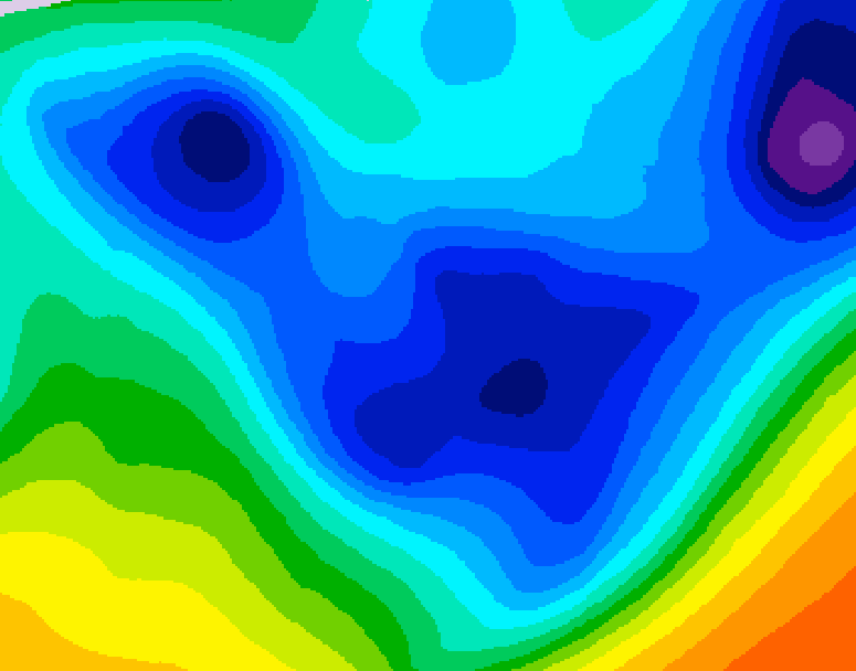 GDPS 500 millibar geopotential height 006 hour forecast chart for Canada based on 2026/01/26 1200Z data