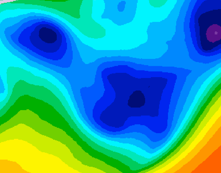 GDPS 500 millibar geopotential height 012 hour forecast chart for Canada based on 2026/01/26 1200Z data