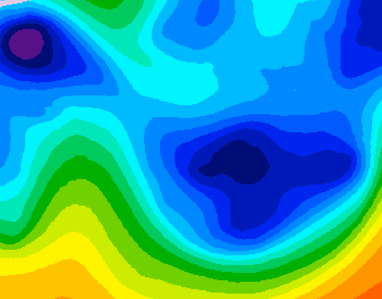 GDPS 500 millibar geopotential height 030 hour forecast chart for Canada based on 2026/01/26 1200Z data