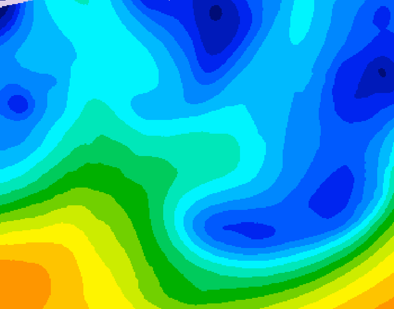 GDPS 500 millibar geopotential height 084 hour forecast chart for Canada based on 2026/01/26 1200Z data