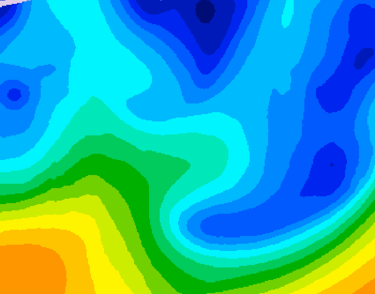 GDPS 500 millibar geopotential height 090 hour forecast chart for Canada based on 2026/01/26 1200Z data