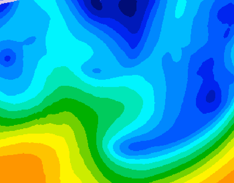 GDPS 500 millibar geopotential height 096 hour forecast chart for Canada based on 2026/01/26 1200Z data