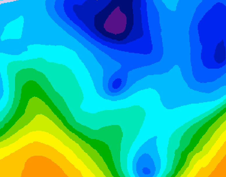 GDPS 500 millibar geopotential height 126 hour forecast chart for Canada based on 2026/01/26 1200Z data
