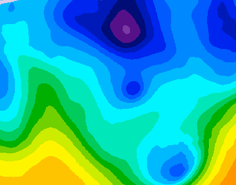 GDPS 500 millibar geopotential height 138 hour forecast chart for Canada based on 2026/01/26 1200Z data
