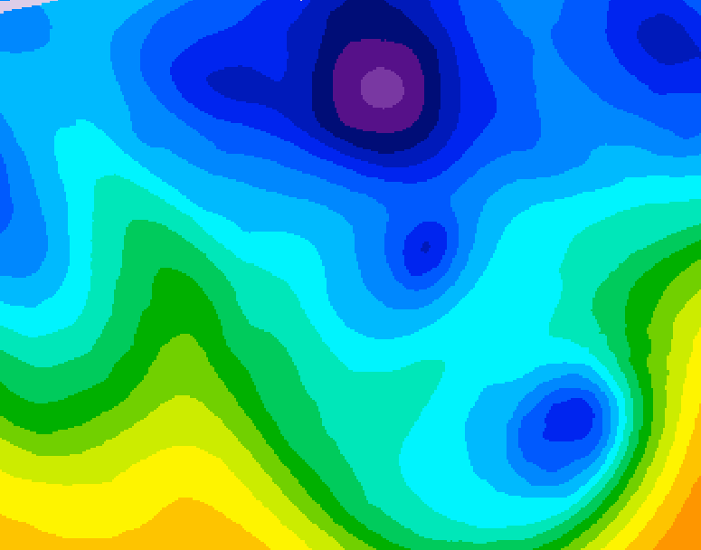 GDPS 500 millibar geopotential height 150 hour forecast chart for Canada based on 2026/01/26 1200Z data