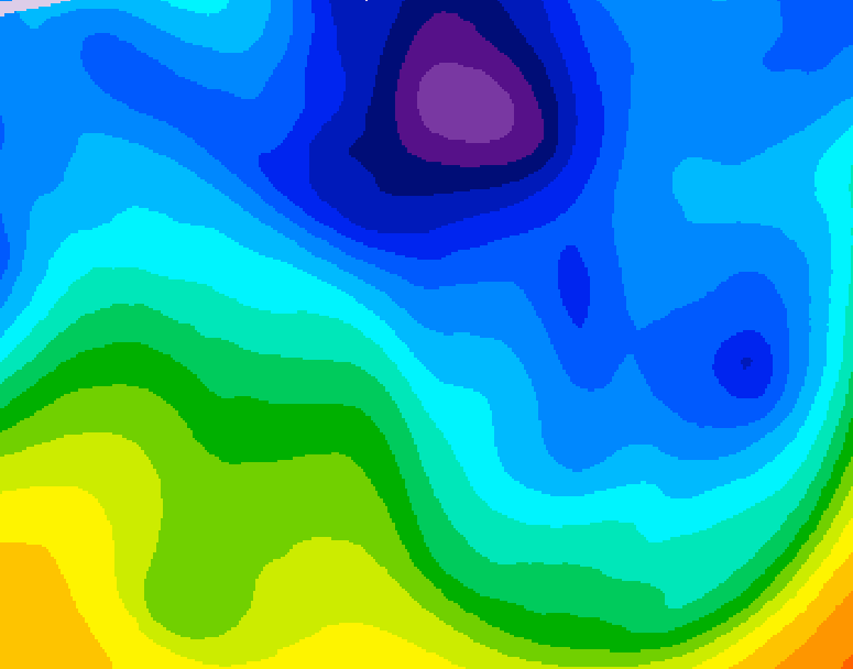 GDPS 500 millibar geopotential height 180 hour forecast chart for Canada based on 2026/01/26 1200Z data