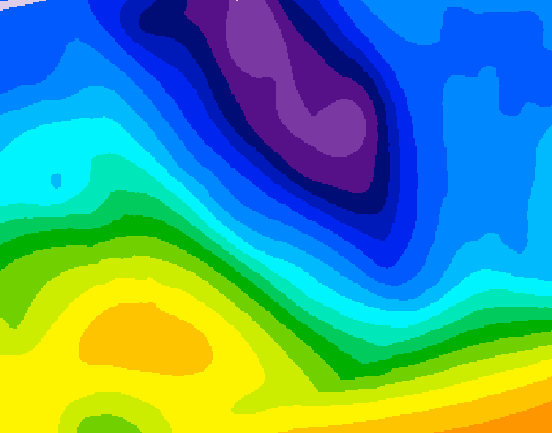 GDPS 500 millibar geopotential height 240 hour forecast chart for Canada based on 2026/01/26 1200Z data