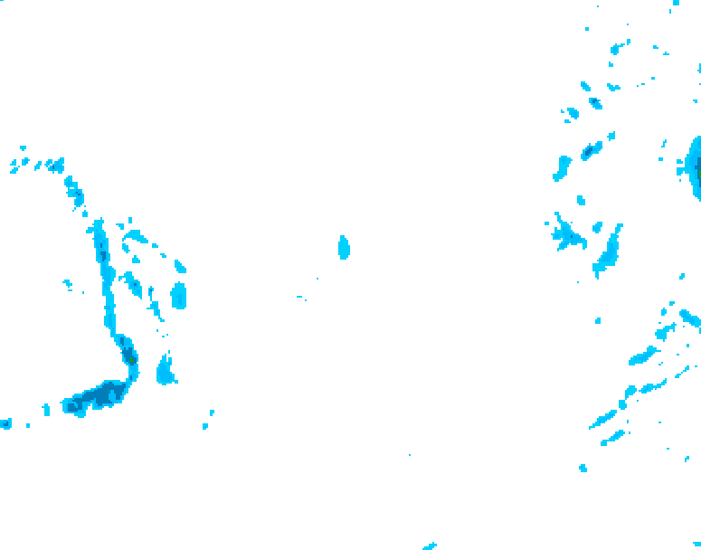 GDPS precipitation 102 hour forecast chart for Canada based on 2026/01/26 1200Z data