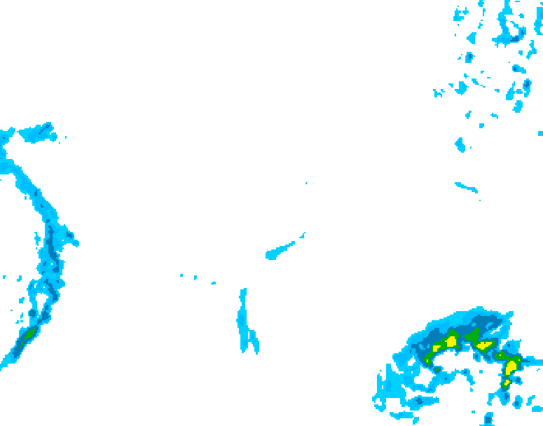 GDPS precipitation 132 hour forecast chart for Canada based on 2026/01/26 1200Z data