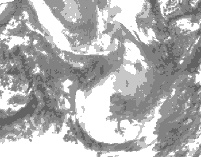 GDPS total cloud 108 hour forecast chart for Canada based on 2026/01/26 0000Z data