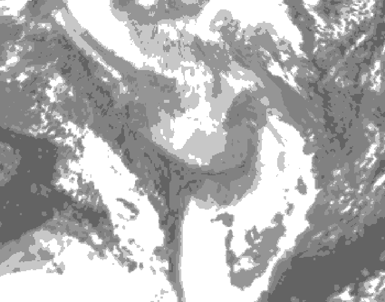 GDPS total cloud 138 hour forecast chart for Canada based on 2026/01/26 0000Z data