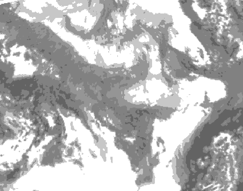 GDPS total cloud 168 hour forecast chart for Canada based on 2026/01/26 0000Z data