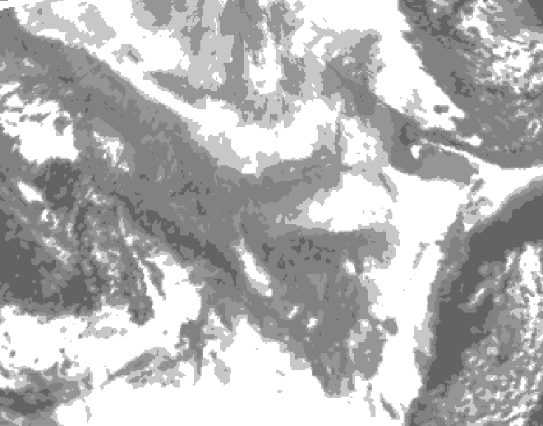 GDPS total cloud 180 hour forecast chart for Canada based on 2026/01/26 0000Z data
