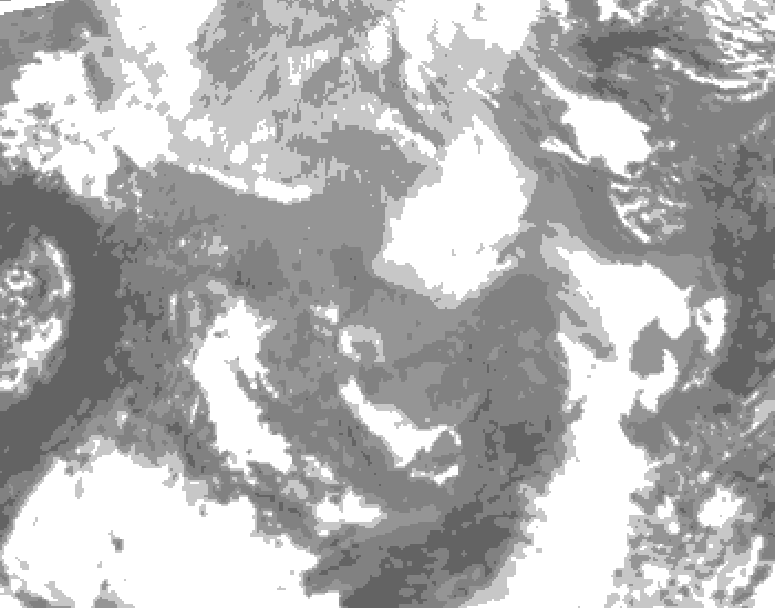 GDPS total cloud 210 hour forecast chart for Canada based on 2026/01/26 0000Z data