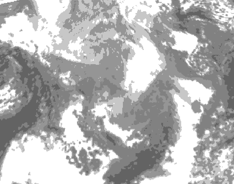 GDPS total cloud 216 hour forecast chart for Canada based on 2026/01/26 0000Z data