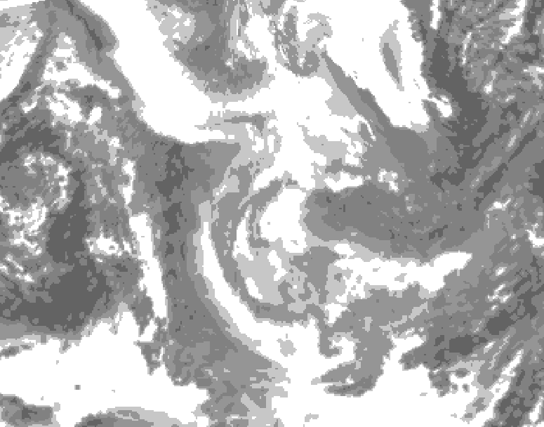 GDPS total cloud 066 hour forecast chart for Canada based on 2026/01/26 1200Z data