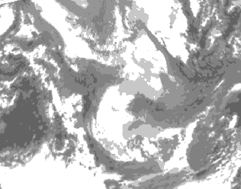 GDPS total cloud 084 hour forecast chart for Canada based on 2026/01/26 1200Z data