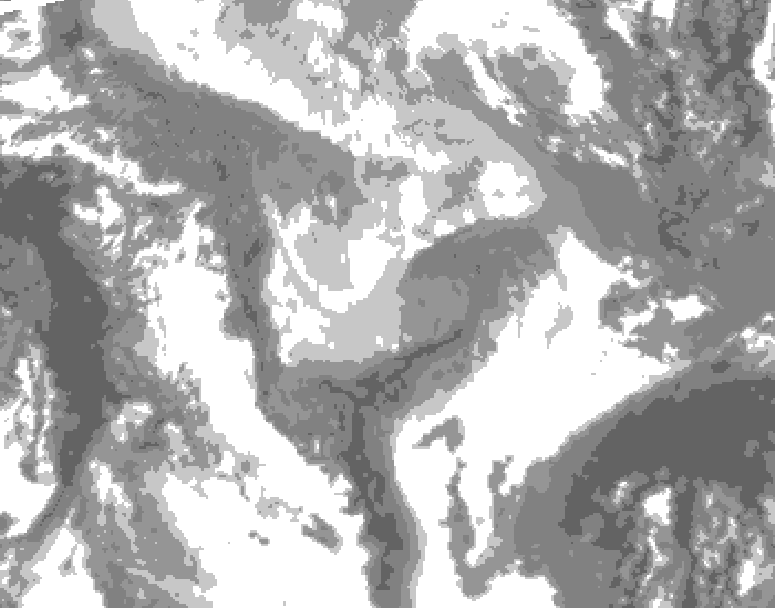 GDPS total cloud 138 hour forecast chart for Canada based on 2026/01/26 1200Z data