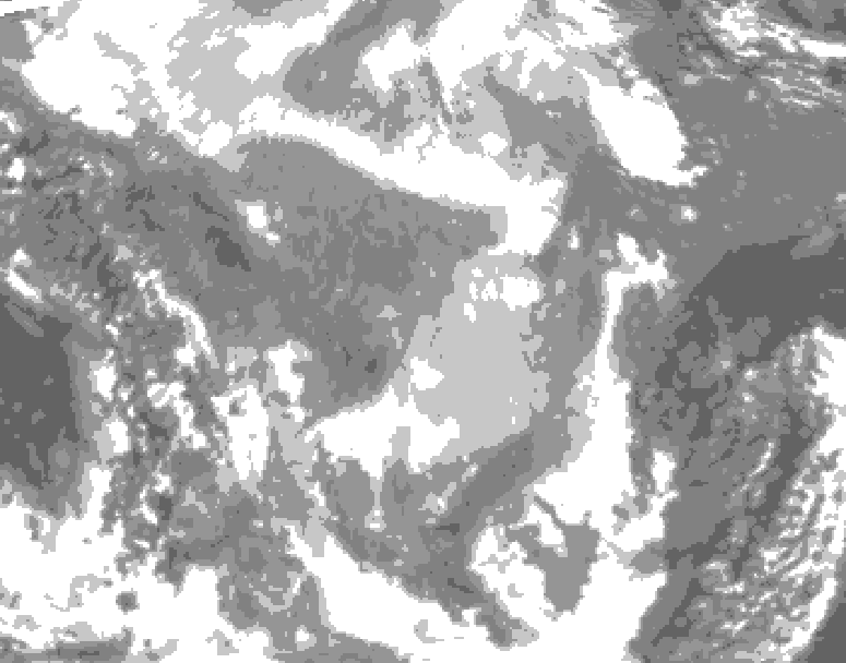 GDPS total cloud 168 hour forecast chart for Canada based on 2026/01/26 1200Z data