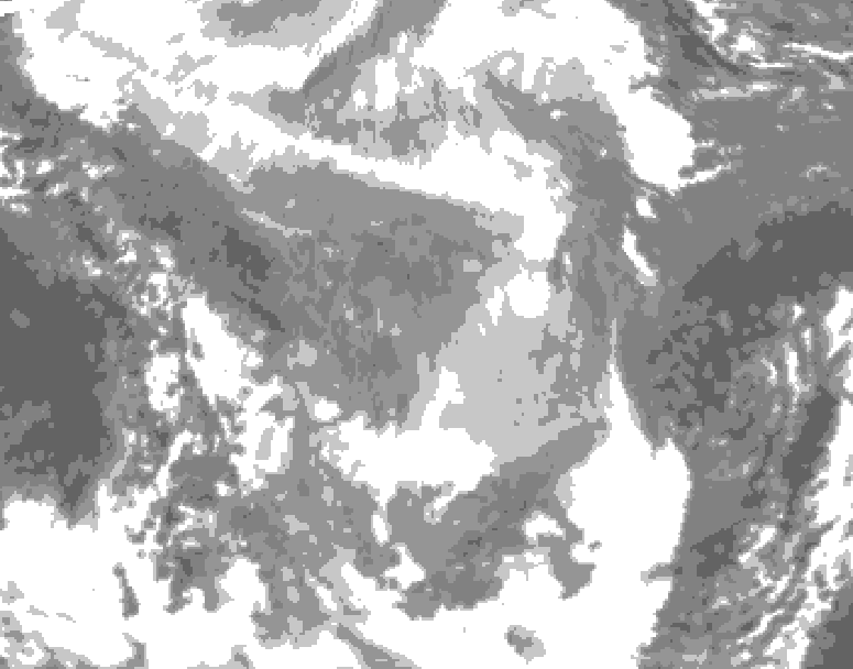 GDPS total cloud 174 hour forecast chart for Canada based on 2026/01/26 1200Z data