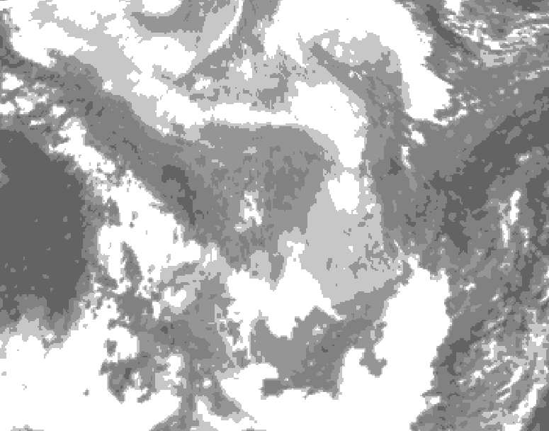GDPS total cloud 180 hour forecast chart for Canada based on 2026/01/26 1200Z data