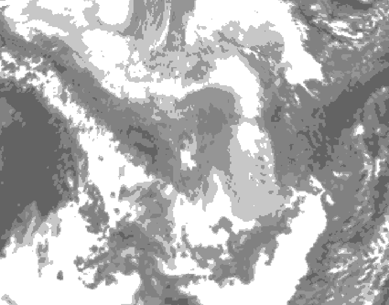 GDPS total cloud 186 hour forecast chart for Canada based on 2026/01/26 1200Z data