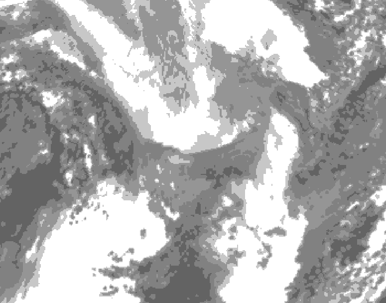 GDPS total cloud 210 hour forecast chart for Canada based on 2026/01/26 1200Z data