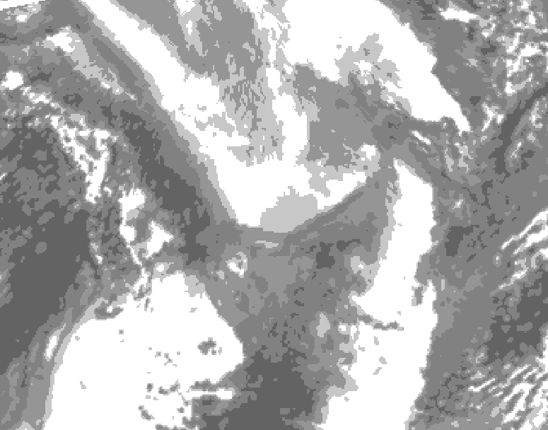 GDPS total cloud 216 hour forecast chart for Canada based on 2026/01/26 1200Z data
