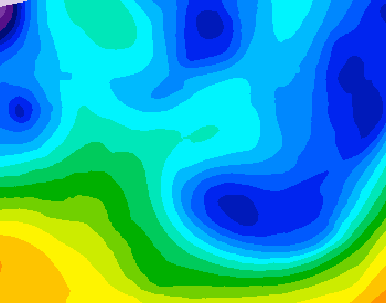 GDPS 500 millibar geopotential height 060 hour forecast chart for Canada based on 2026/01/27 0000Z data