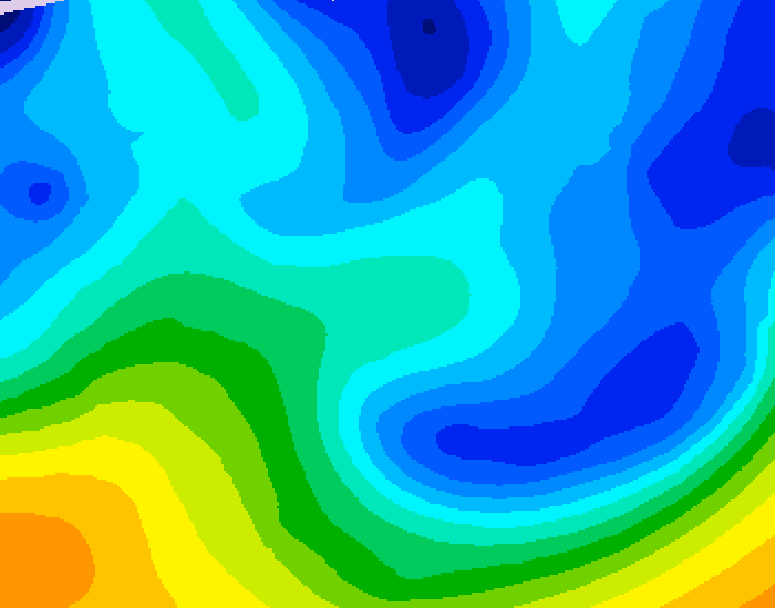 GDPS 500 millibar geopotential height 072 hour forecast chart for Canada based on 2026/01/27 0000Z data