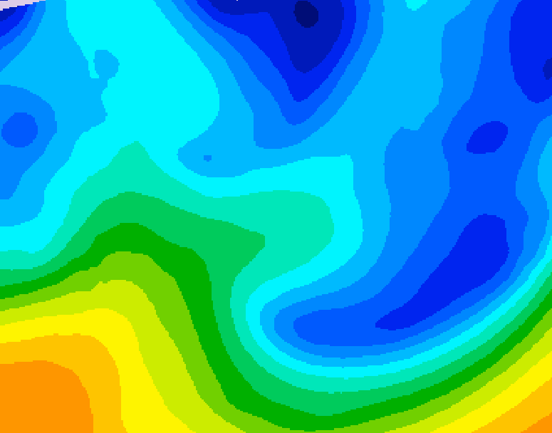 GDPS 500 millibar geopotential height 078 hour forecast chart for Canada based on 2026/01/27 0000Z data