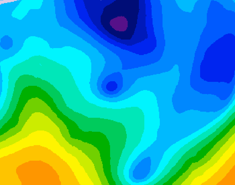 GDPS 500 millibar geopotential height 108 hour forecast chart for Canada based on 2026/01/27 0000Z data