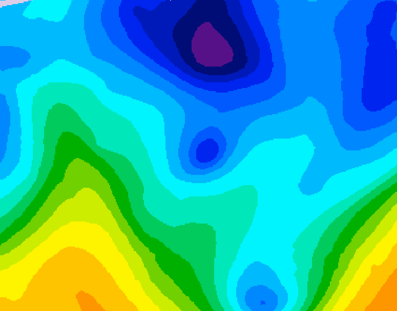 GDPS 500 millibar geopotential height 120 hour forecast chart for Canada based on 2026/01/27 0000Z data