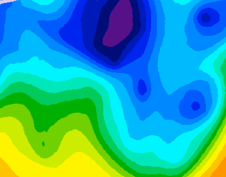 GDPS 500 millibar geopotential height 162 hour forecast chart for Canada based on 2026/01/27 0000Z data