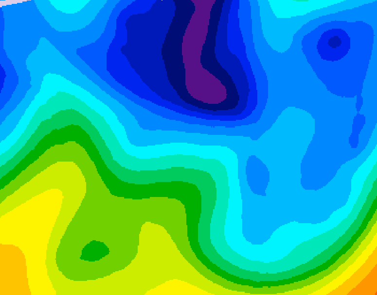 GDPS 500 millibar geopotential height 180 hour forecast chart for Canada based on 2026/01/27 0000Z data