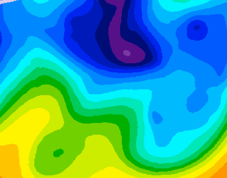 GDPS 500 millibar geopotential height 186 hour forecast chart for Canada based on 2026/01/27 0000Z data
