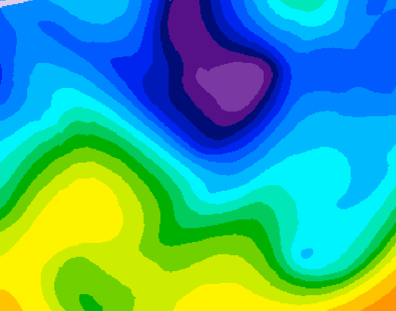 GDPS 500 millibar geopotential height 204 hour forecast chart for Canada based on 2026/01/27 0000Z data