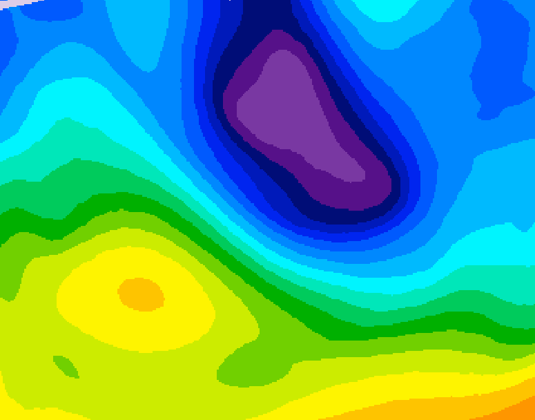 GDPS 500 millibar geopotential height 228 hour forecast chart for Canada based on 2026/01/27 0000Z data